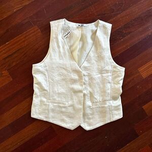 Madewell Butter Yellow Women's Vest Size 6